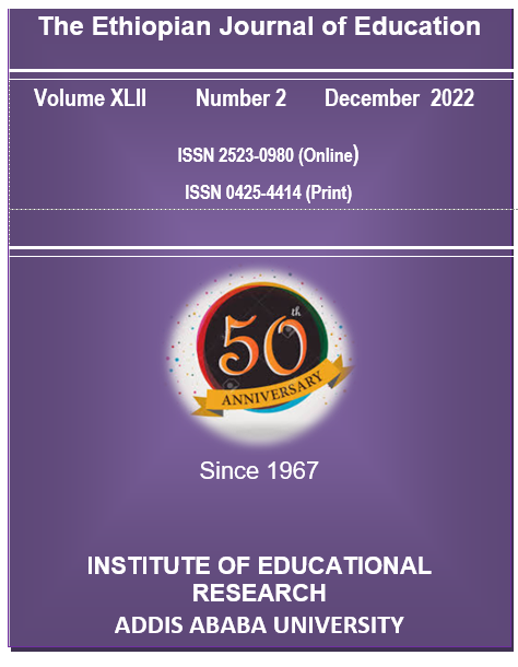 					View Vol. 42 No. 2 (2022): The Ethiopian Journal of Education
				